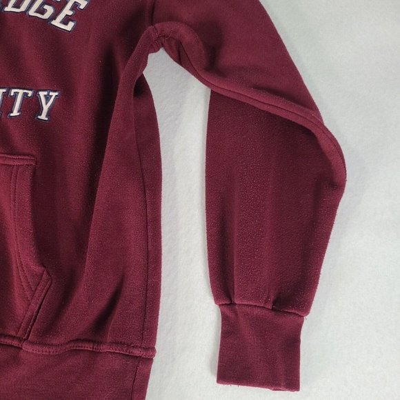 Vintage Cambridge University Official Merchandise Large Maroon Hooded Sweatshirt - Picture 6 of 16